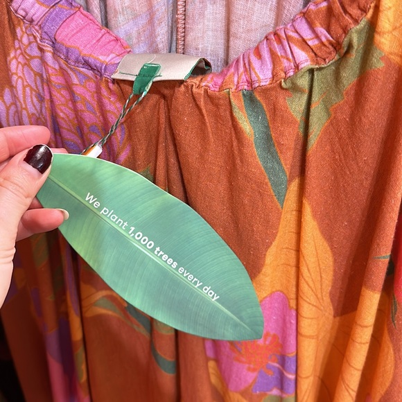 Embroidered Flower Top Maxi Dress Farm Rio - Picture 4 of 4